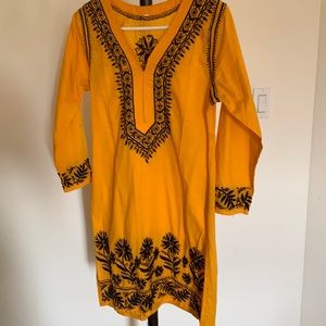 Yellow Embroidery top